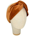 Fascia Audrey in Velluto Arancione Zucca