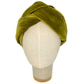 Bandeau Audrey en velours vert olive