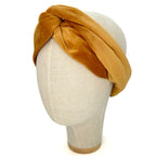 Fascia Audrey in Velluto Ocra