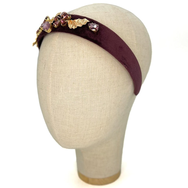 Cerchietto Aurora Marrone Viola