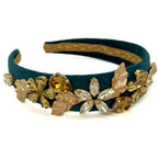 Aurora Green Peacock Headband