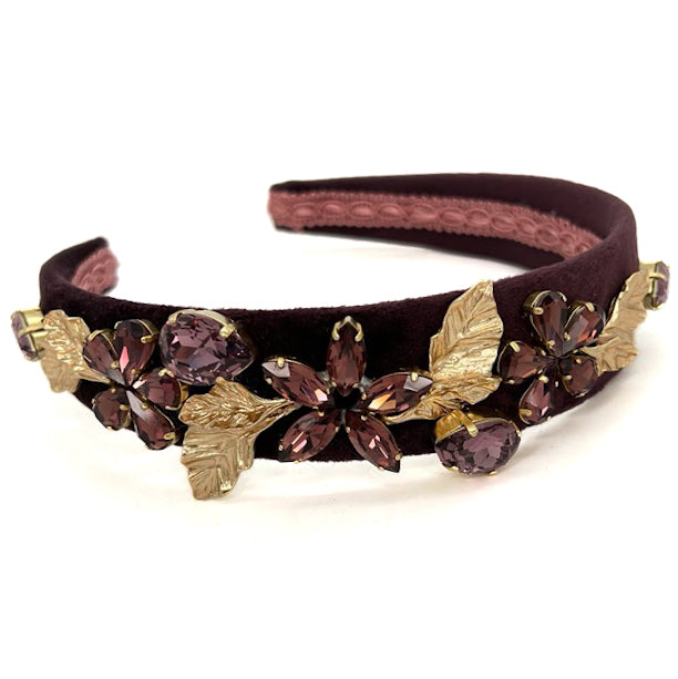 Cerchietto Aurora Marrone Viola