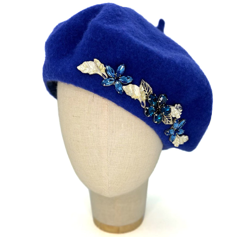 Basco Blu Intenso Con Cristalli