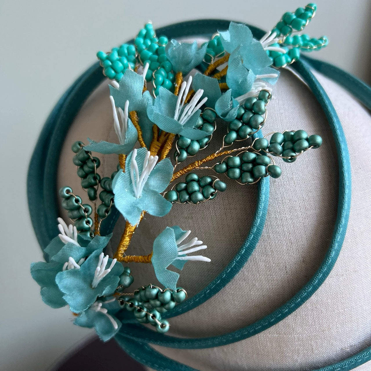 Cerchietto Ana Botanique Acqua Marina