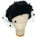 Black Beret With Veil
