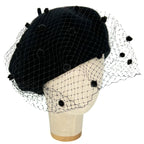 Black Beret With Veil