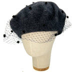 Basco Grigio Scuro Mélange Con Veletta