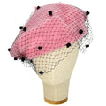 Baby Pink Beret With Veil