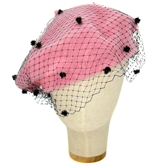 Basco Rosa Baby Con Veletta