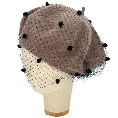 Basco Beige Mélange Con Veletta