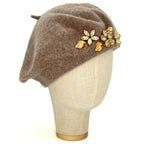 Basco Beige Mélange Con Cristalli