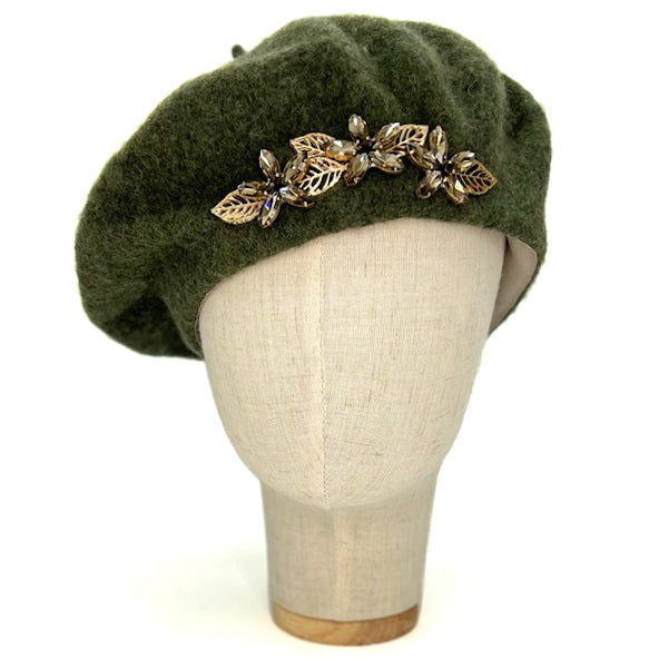 Basco Verde Mélange Con Cristalli