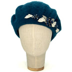 Peacock Beret with Crystals