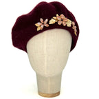 Basco Bordeaux Scuro Con Cristalli