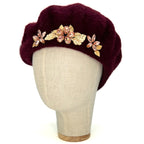 Basco Bordeaux Scuro Con Cristalli