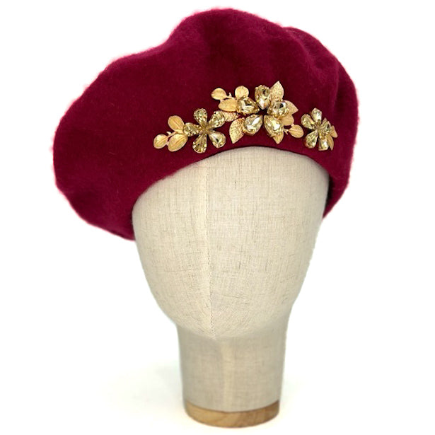 Basco Rosso Ciliegia Con Cristalli