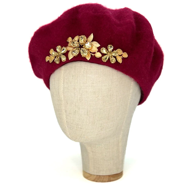 Basco Rosso Ciliegia Con Cristalli