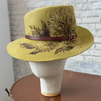 Cappello Fleurs Brûlées a Falda Stretta Mostarda