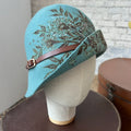 Cloche Fleurs Brûlées Azzurro Polvere