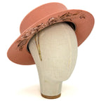 Cappello Fleurs Brûlées a Falda Stretta Rosa Salmone