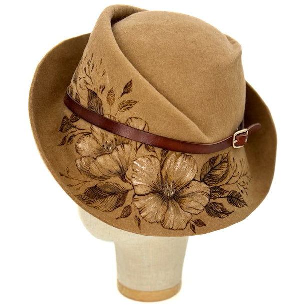 Cloche Fleurs Brûlées Cammello