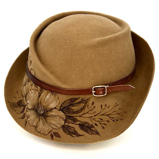 Cloche Fleurs Brûlées Cammello