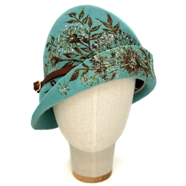 Cloche Fleurs Brûlées Azzurro Polvere