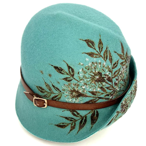 Cloche Fleurs Brûlées Azzurro Polvere