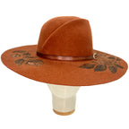 Cappello Fleurs Brûlées a Falda Larga Rame