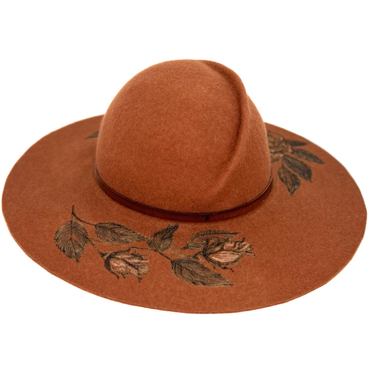 Cappello Fleurs Brûlées a Falda Larga Rame