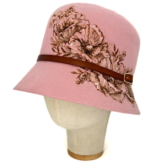Cloche Fleurs Brûlées Rosa