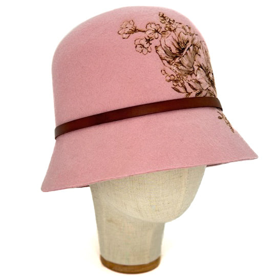 Cloche Fleurs Brûlées Rosa