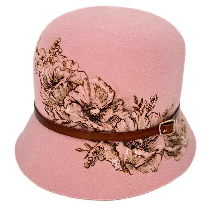 Cloche Fleurs Brûlées Rosa