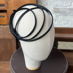 Ana Black Satin Headband