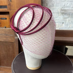 Ana Headband in Bordeaux Satin