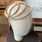 Ana Headband in Biscuit Satin