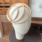 Ana Headband in Biscuit Satin