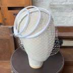 Ana Headband in Optical White Satin