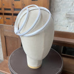 Ana Headband in Optical White Satin