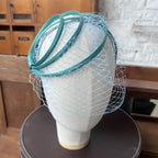 Ana Headband in Aquamarine Satin