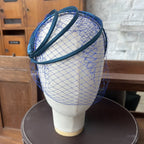 Ana Headband in Teal Blue Satin