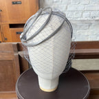 Ana Headband in Light Grey Satin