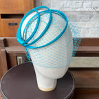 Ana Headband in Deep Blue Satin