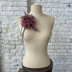 Rose Carnosa rose antique en soie