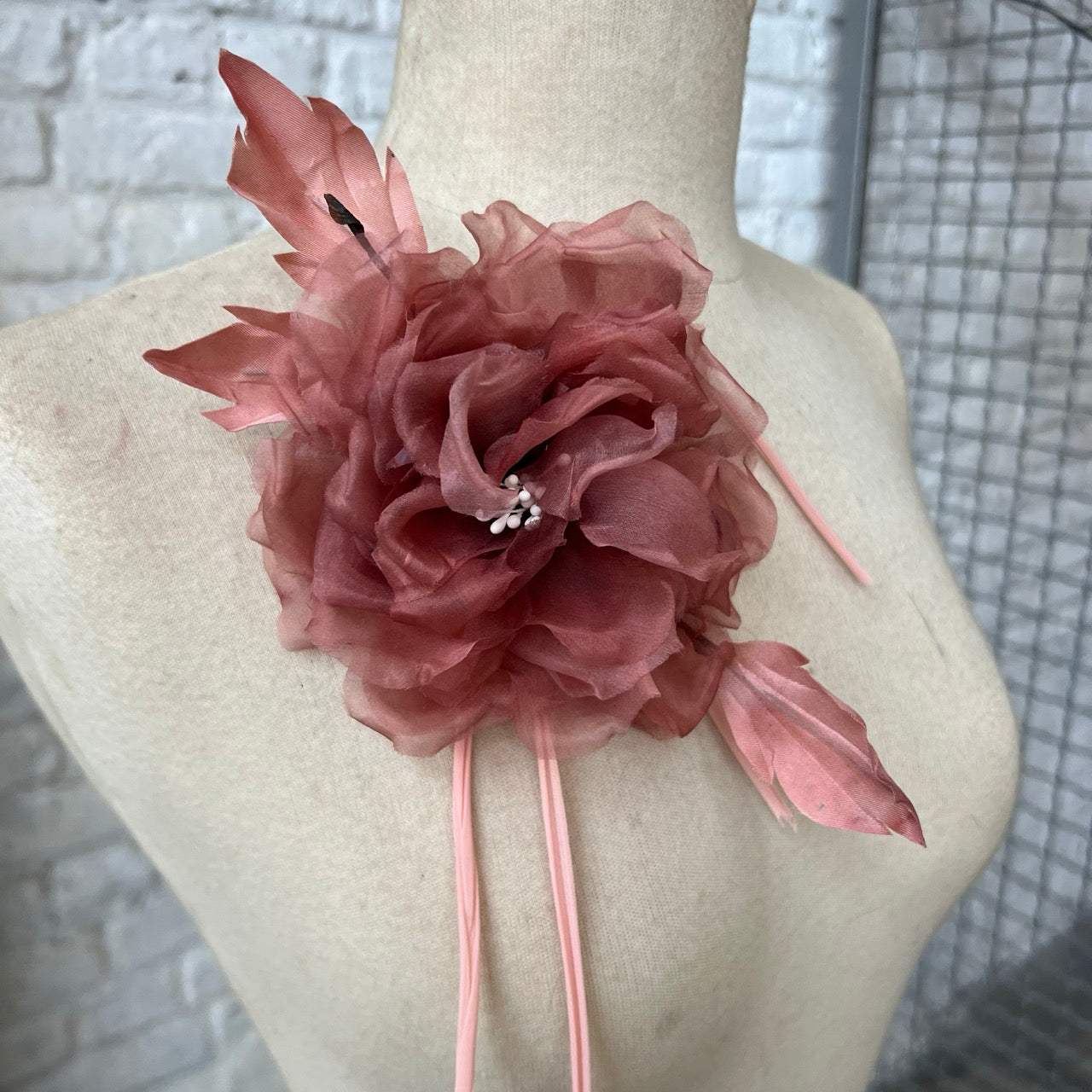 Rosa Carnosa Rosa Caldo in Seta