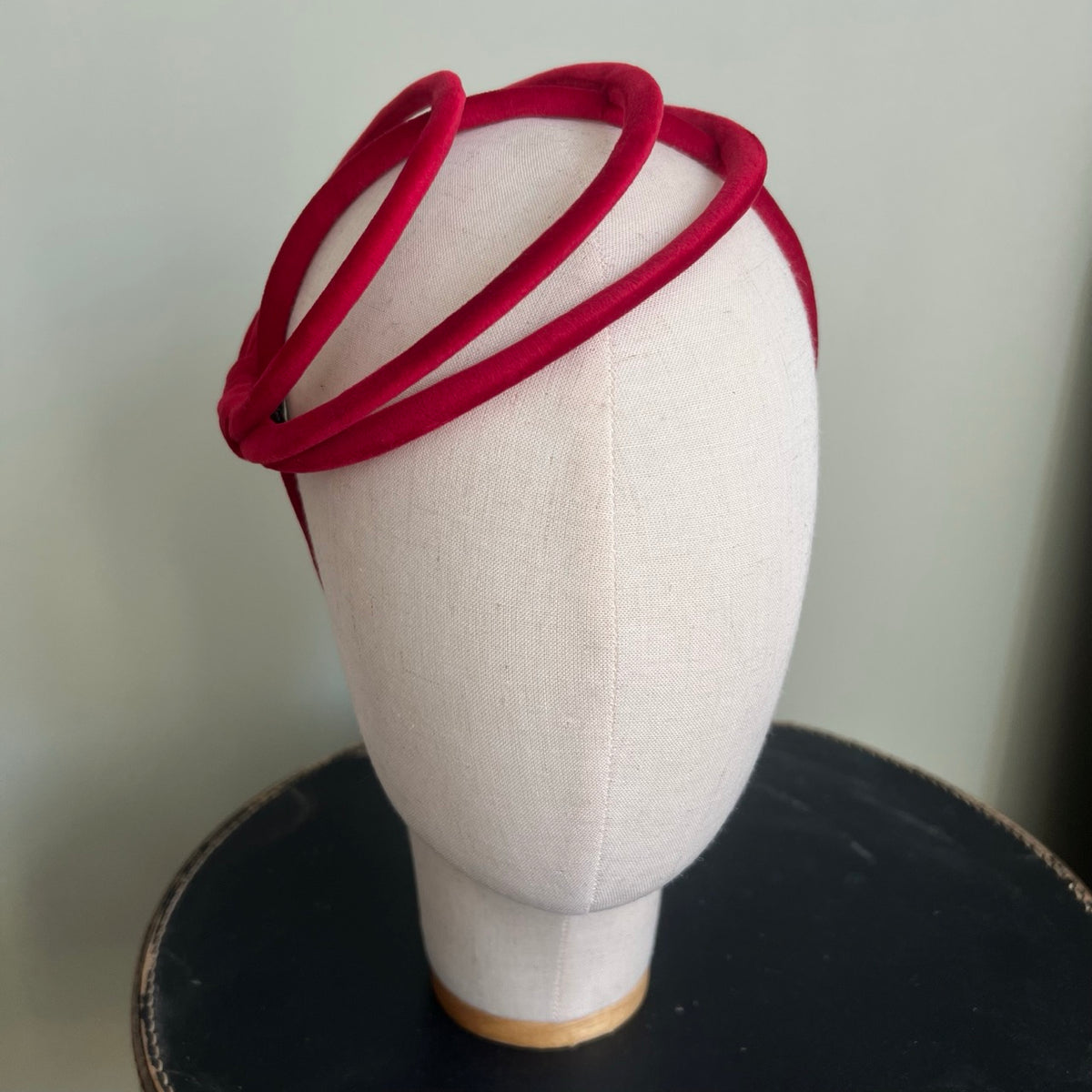 Ana Red Velvet Headband