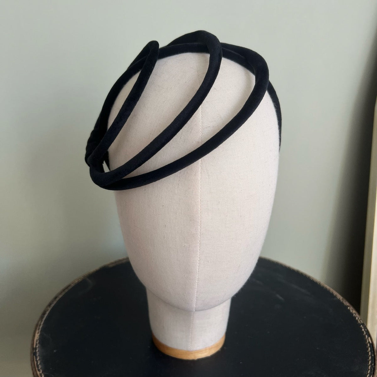Ana Black Velvet Headband