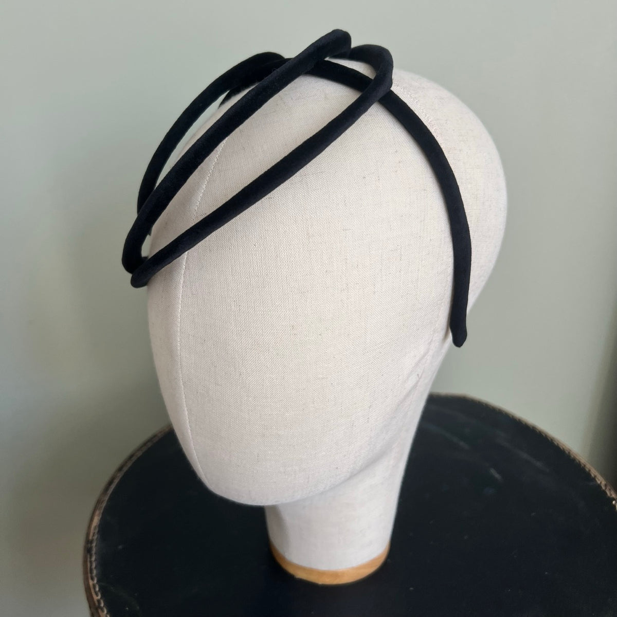 Ana Black Velvet Headband