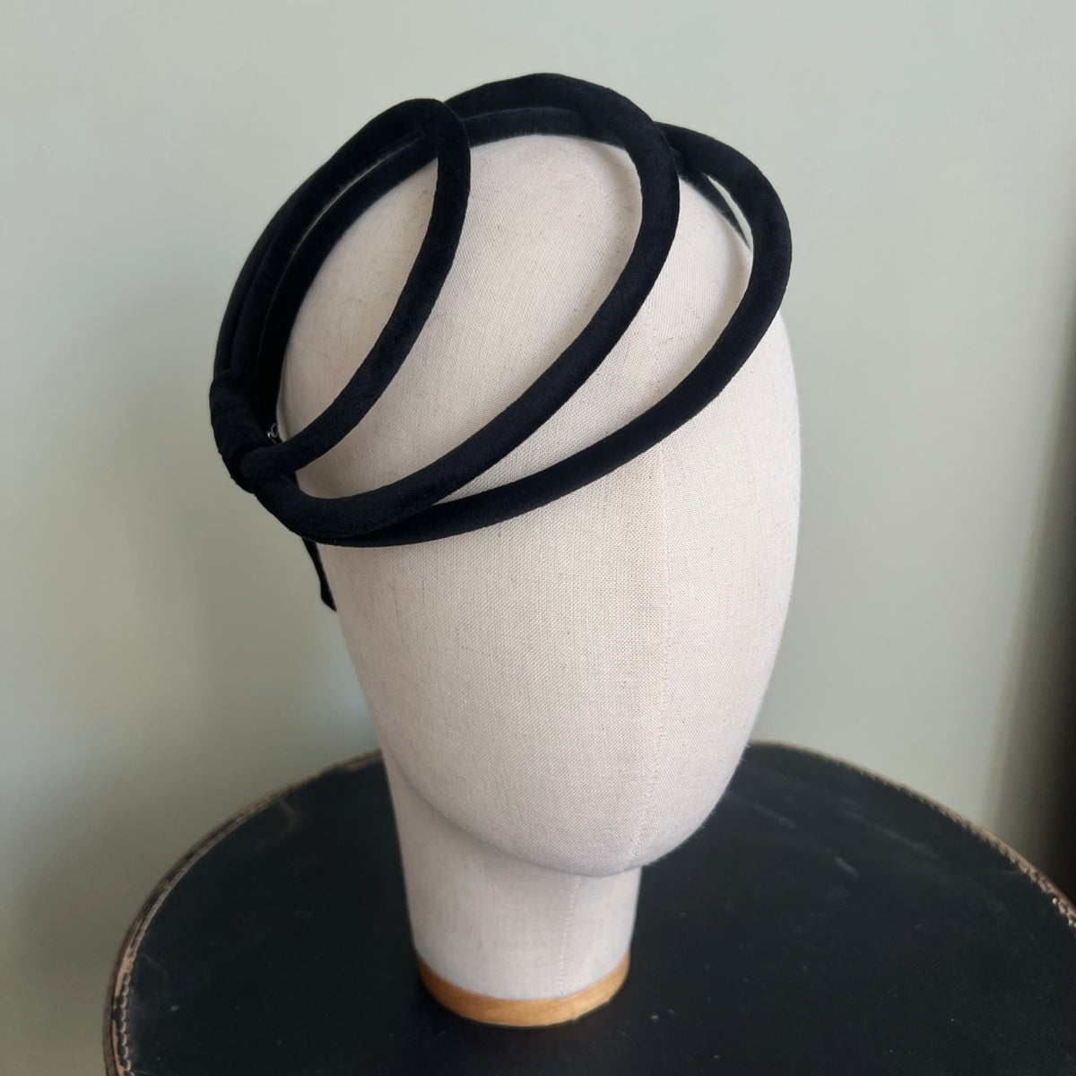 Ana Black Velvet Headband