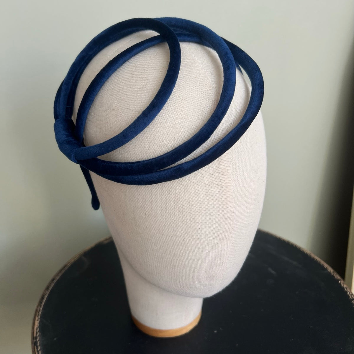 Ana Blue Velvet Headband